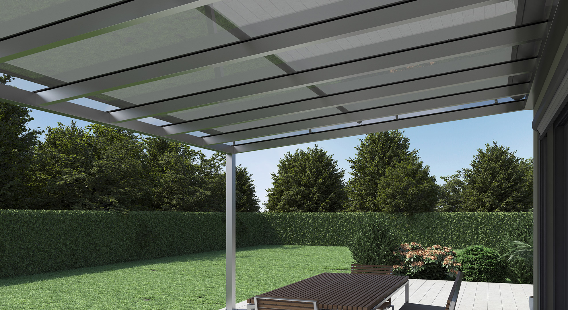 WOUNDWO Wintergartenmarkisen MK XLINE Innenansicht